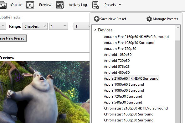 HandBrake：强大而灵活的视频转换工具