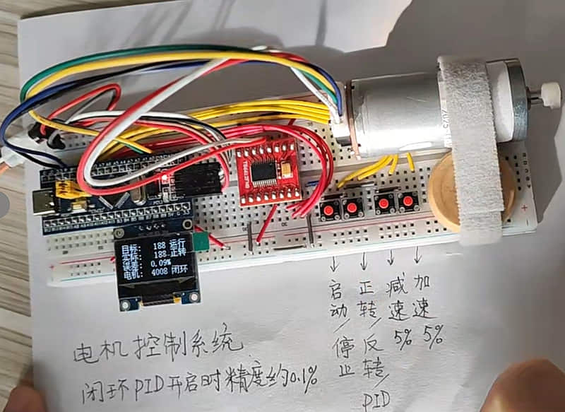 大学生电子信息工程与自动化竞赛项目：电机控制和测速